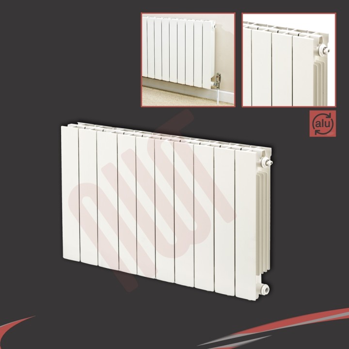 828mm (w) x 690mm (h) Trojan White Aluminium