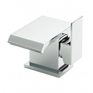 Minimalist Side Action Mono Basin Mixer Tap Single Handle with Push Button Waste