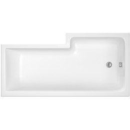 Square Shower Bath Left Handed 1500mm x 850mm
