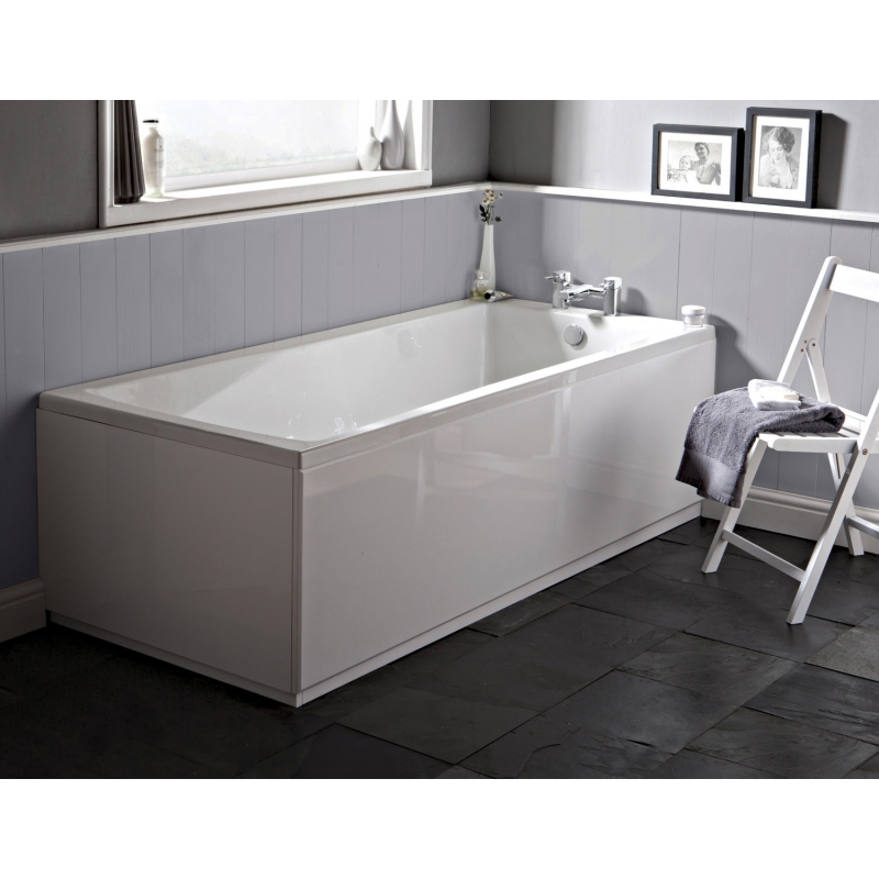 Square Single Ended Bath 1400mm x 700mm - Insitu