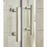 Pacific 6mm Quadrant Shower Enclosure with Square Handles - Close up of Handles