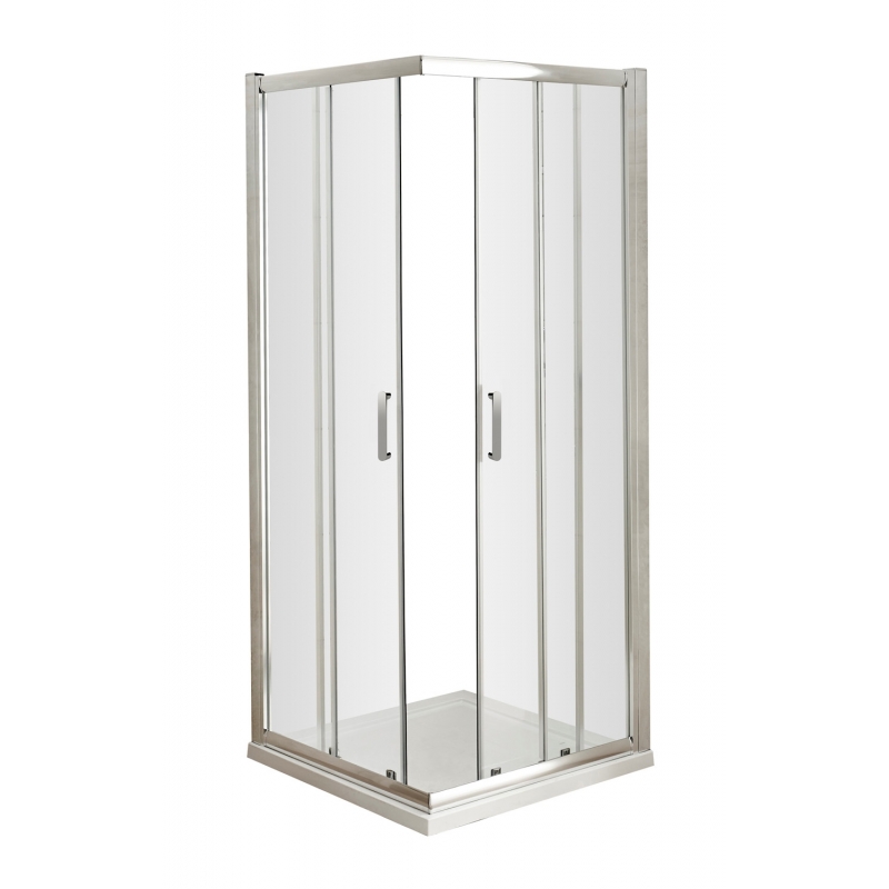 Pacific 760mm Corner Entry Shower Enclosure with Round Handles