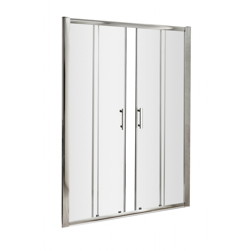 Pacific Double Sliding Shower Door with Square Handle