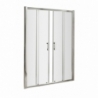 Pacific Double Sliding Shower Door with Square Handle