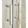 Pacific Double Sliding Shower Door with Square Handle