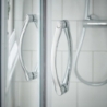 Ella 5mm Quadrant Shower Enclosure with Curved Handle - Insitu