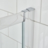 Ella 5mm Quadrant Shower Enclosure with Curved Handle - Insitu