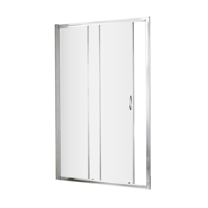 Ella 5mm Single Sliding Shower Door with Curved Handles