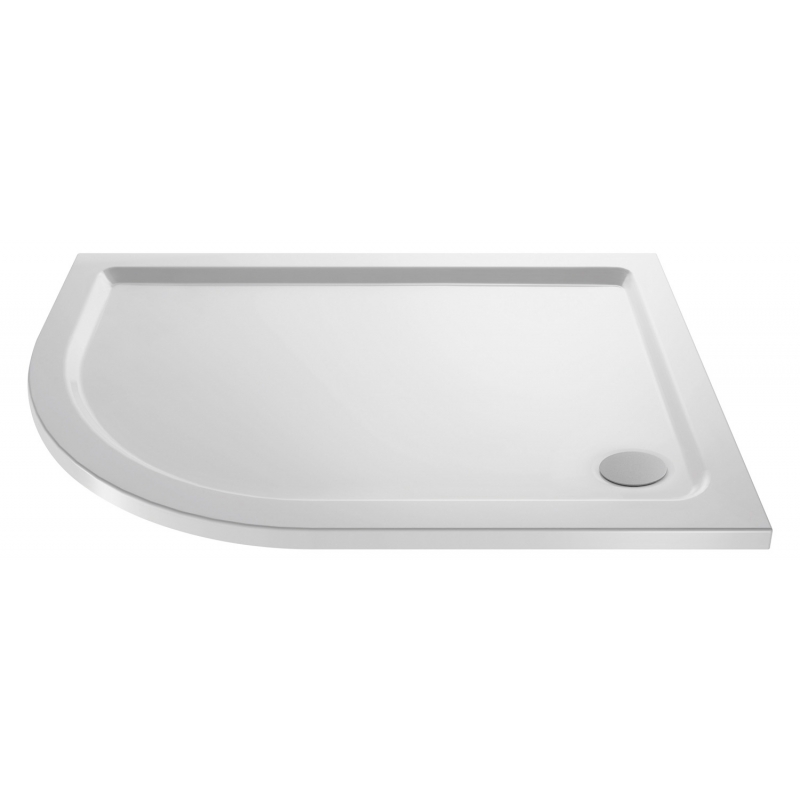 Offset Quadrant "White" Luxury Shower Trays 900mm To 1200mm (W