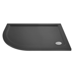 Slate Grey Offset Quadrant Shower Tray Left Handed 900mm x 760mm