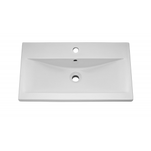 "Coast" Grey Gloss 800mm (w) x 855mm (h) x 390mm (d) Floor Standing 2 Drawer Vanity Unit with 40mm Profile Basin