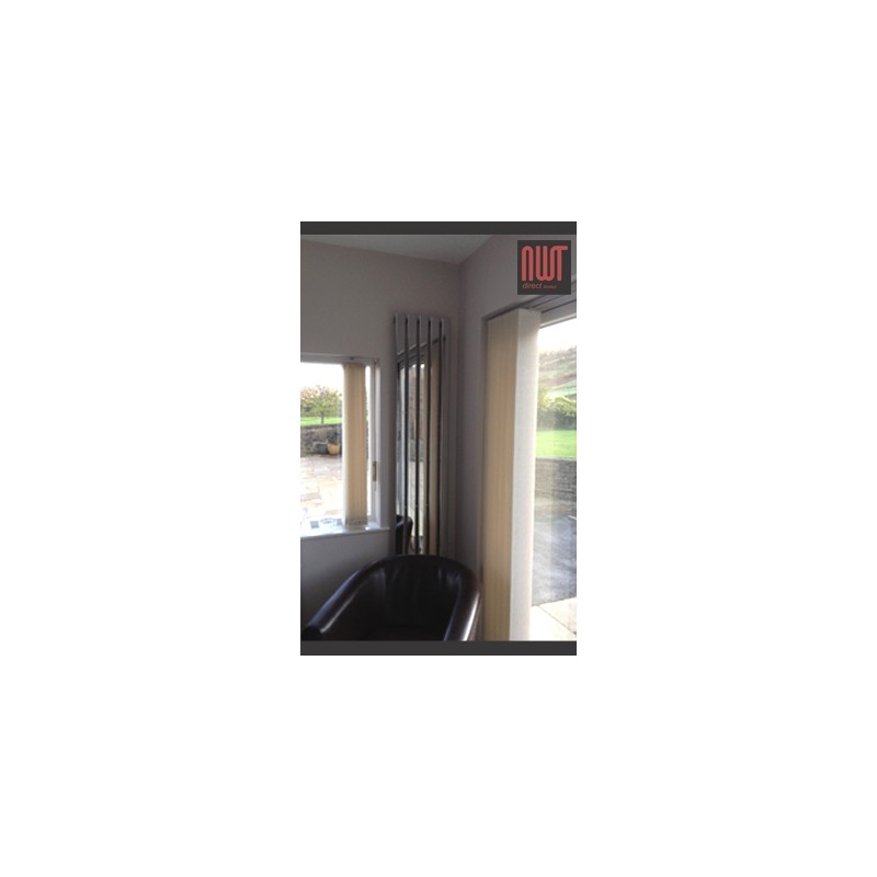 360mm (w) x 1850mm (h) Corwen Chrome Vertical Radiator