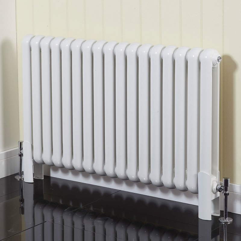 600mm (h) x 853mm (w) Elias White Horizontal Radiator 