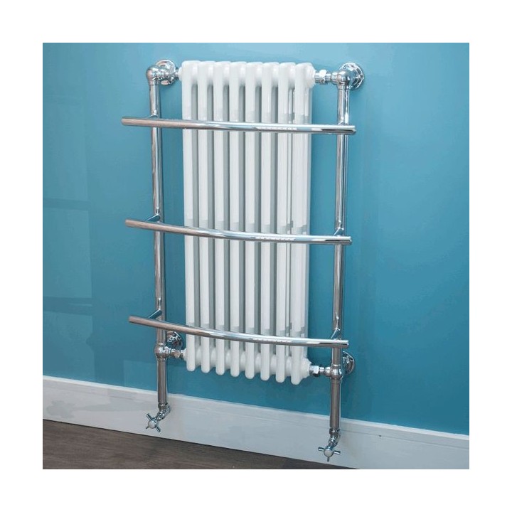 635mm (w) x 1000mm (h) Tranmere Traditional Towel Rail - Insitu