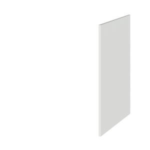 Fusion Gloss Grey Mist 370mm Decorative End Panel