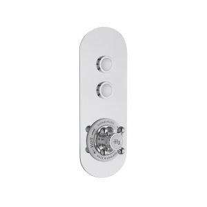 Traditional Push Button Shower Valve with 2 Outlets