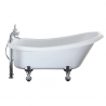 Holborn "Camden" 1500mm(L) x 750mm(W) White Traditional Freestanding Single Ended Bath - Insitu