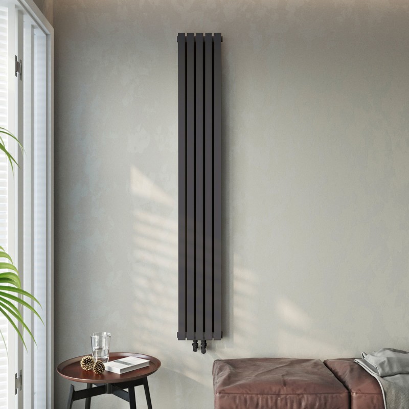 Linear Anthracite Radiator - Insitu