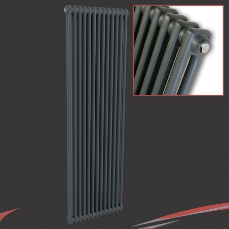 "Korona" 2 Column - 1500mm(h) or 1800mm(h) Graphex Vertical Radiators (8 Sizes)