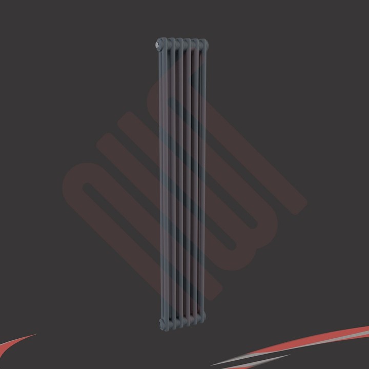 Korona 2 Column 1500mm or 1800mm high Graphex Vertical Radiators & Floor Mounts