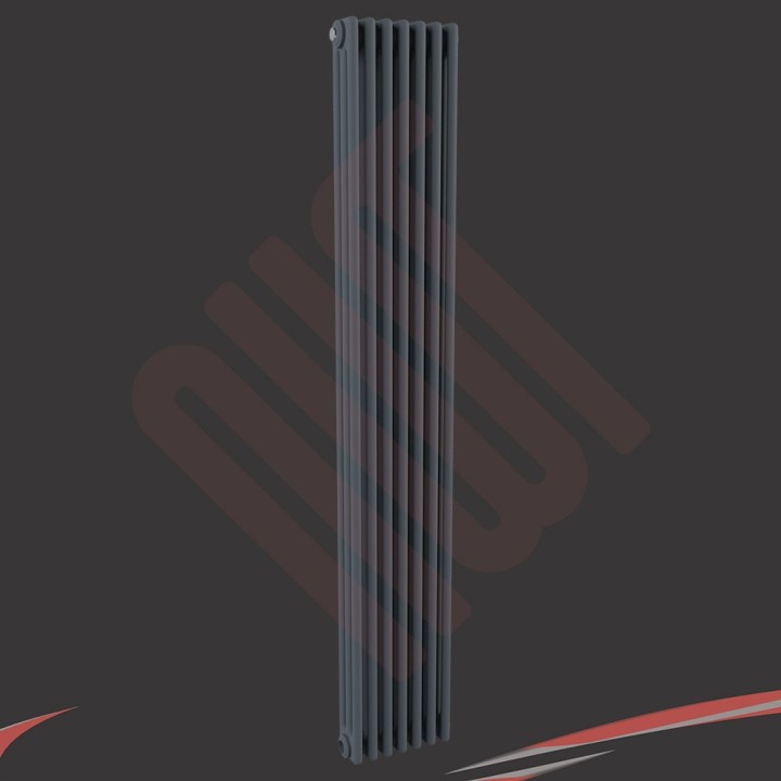 Korona 3 Column 1800mm high Graphex Vertical Radiators & Floor Mounts