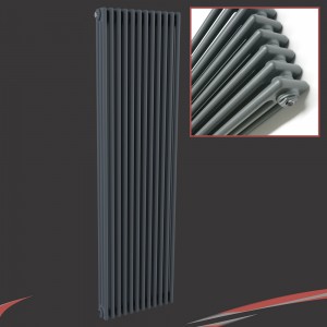 "Korona" 3 Column - 1800mm(h) Graphex Vertical Radiators (4 Sizes)