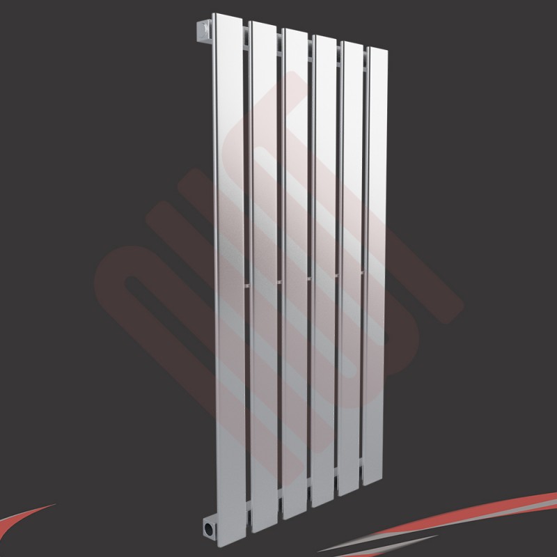 440mm (w) x 850mm (h) Corwen Chrome Vertical Radiator