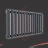 960mm (w) x 500mm (h) "Brecon" Anthracite Oval Tube Horizontal Radiator (14 Sections)