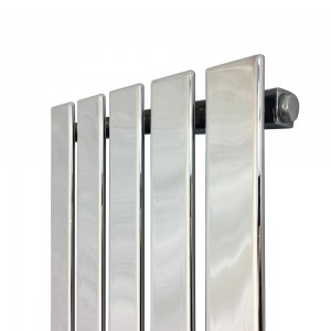 "Corwen" Chrome Electric Flat Panel Vertical Radiators (9 Sizes - Single Heat or Thermostatic Option)