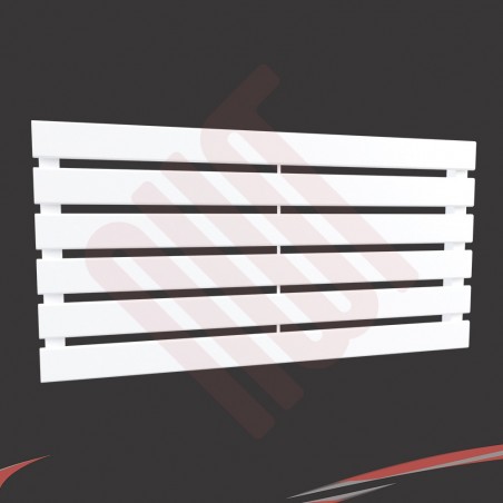 850mm (w) x 440mm (h) "Corwen" White Flat Panel Horizontal Radiator
