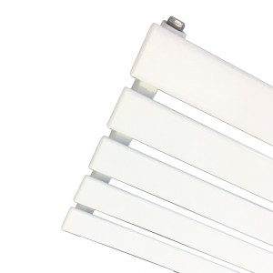 "Corwen" White Electric Flat Panel Horizontal Radiators (9 Sizes - Single Heat)