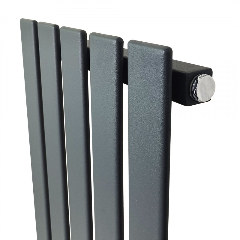 Corwen Anthracite Flat Panel Electrical Vertical Radiators