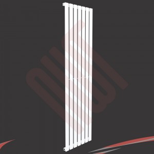 516mm (w) x 1850mm (h) "Corwen" White Flat Panel Vertical Radiator (7 Sections)