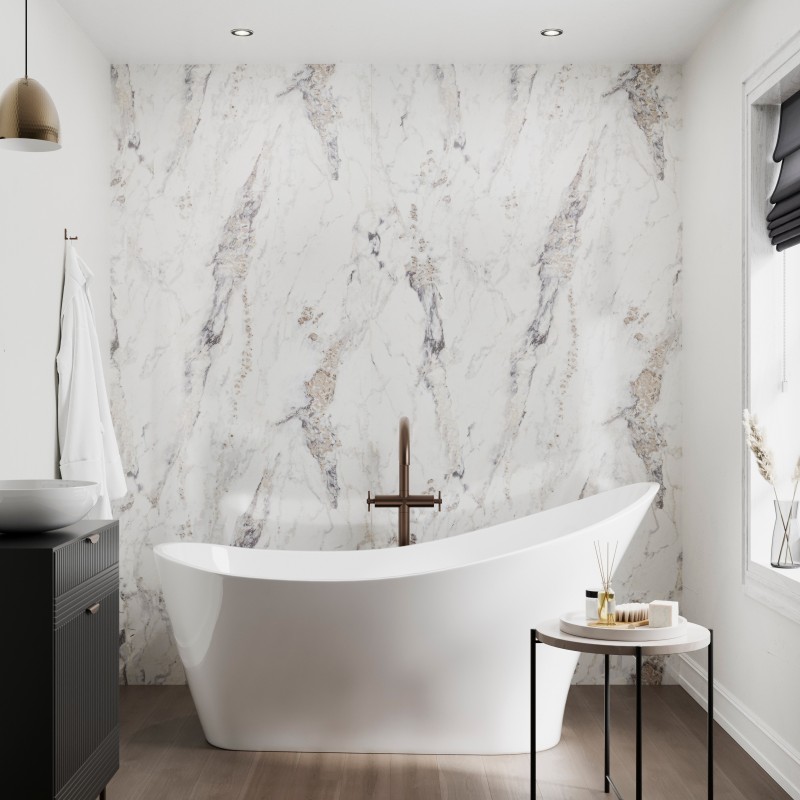 Breccia Marble - Showerwall Panels - Insitu