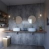 Washed Charcoal - Showerwall Panels - Insitu