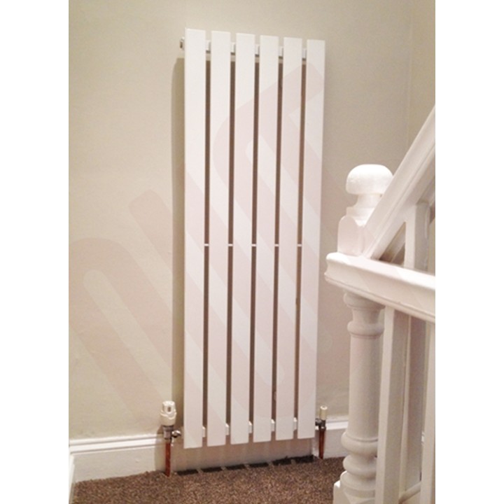 440mm (w) x 1250mm (h) Corwen White Vertical Radiator