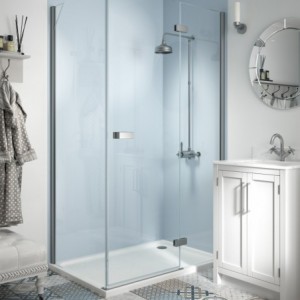 Sky Solid Colour Acrylic - Showerwall Panels - Insitu