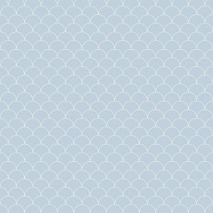 Sky Scallop Patterned Acrylic - Showerwall Panel - Swatch