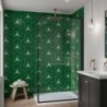 Emerald Starlight Patterned Acrylic - Showerwall Panel - Insitu