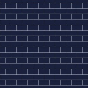 Navy Subway Patterned Acrylic - Showerwall Panel - Swatch