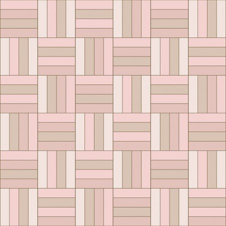 Marshmallow Square Parquet Acrylic - Showerwall Panel - Swatch