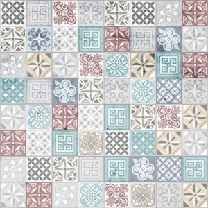 Moroccan Tile Acrylic - Showerwall Panel - Swatch