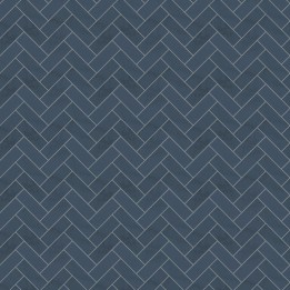 Navy Herringbone Tile Acrylic - Showerwall Panel - Swatch