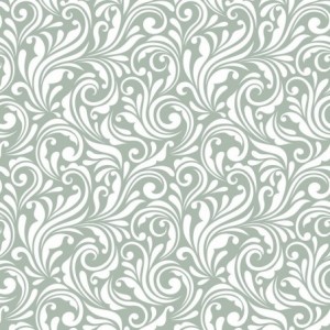 Sage Victorian Floral Print Acrylic - Showerwall Panel - Swatch