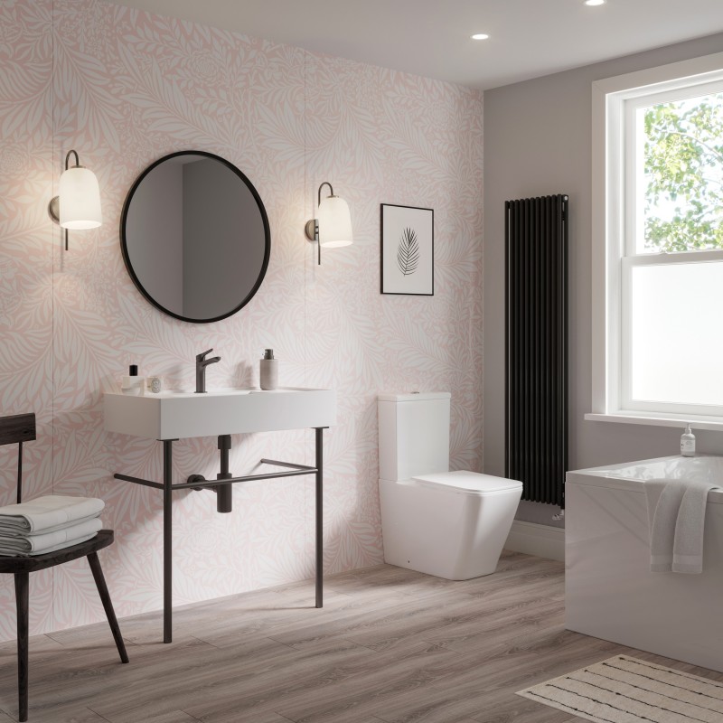 Blush Fern Acrylic - Showerwall Panel - Insitu