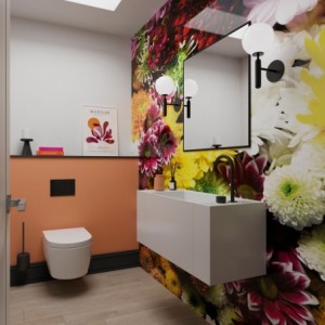 Flower Wall Acrylic - Showerwall Panel