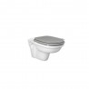 "Washington" 360mm(W) X 355mm(H) Wall Hung Traditonal Toilet (Includes White Wood Soft Close Seat)