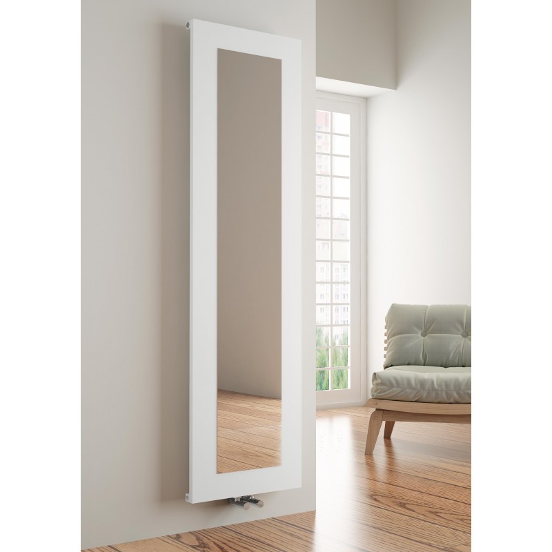 Carisa Quadro White 470 x 1800 Aluminium Designer Mirror