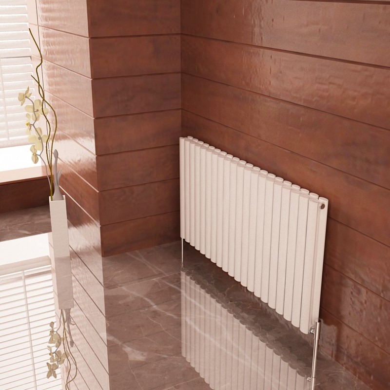 Carisa Tallis Double Aluminium Vertical & Horizontal Designer Radiators White Horizontal