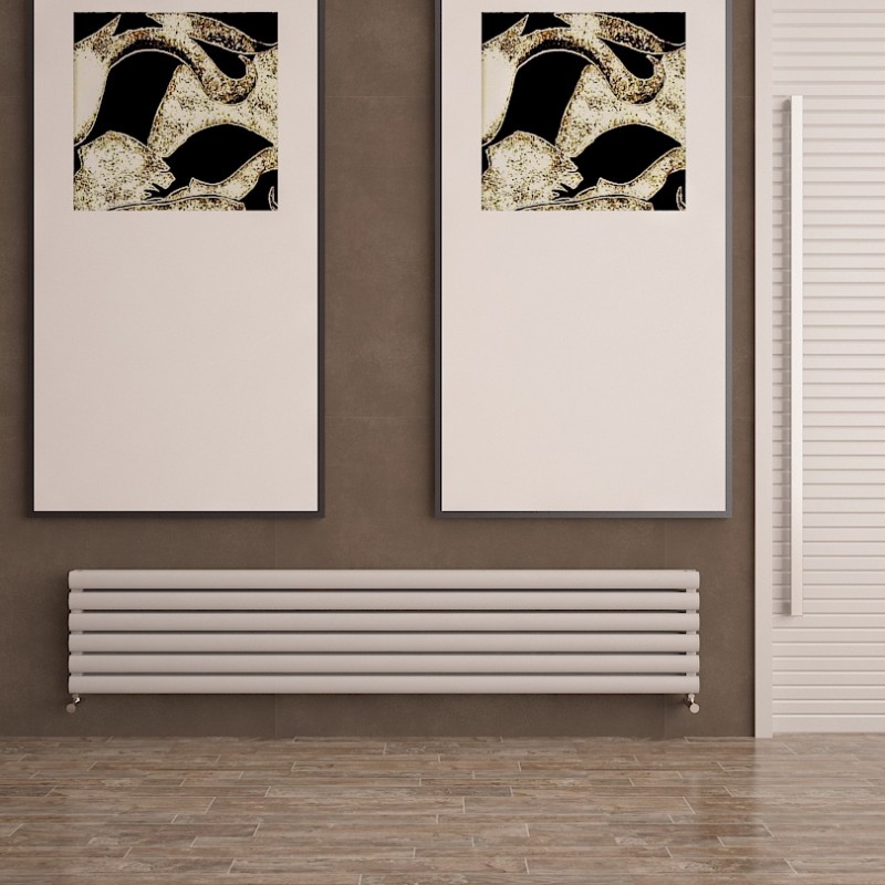 Carisa Tallis Double XL Aluminium Horizontal Designer Radiators White